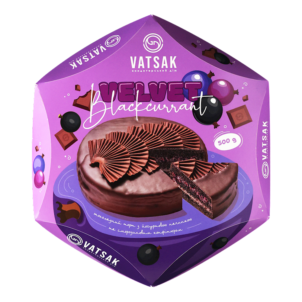 Cake – Velvet Blackcurrant – 17.64 oz (500 gr)
